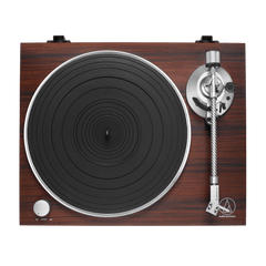 Manual Belt-Drive Wireless Turntable and Speaker Bundle AT-LPW50BT-BDL3X