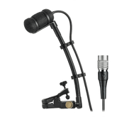 Cardioid Condenser Clip-on Instrument Microphone for use with Audio-Technica cW-Style Body-pack Wireless Transmitters ATM350UcW