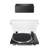 Automatic Wireless Belt-Drive Turntable and Speaker Bundle AT-LP70XBT-BDL65X