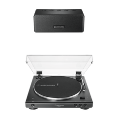 Automatic Wireless Belt-Drive Turntable and Speaker Bundle AT-LP60XBT-BDL65X