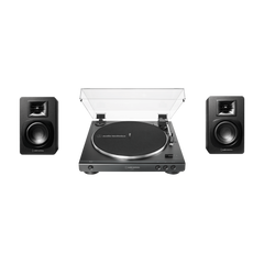 Automatic Belt-Drive Turntable and Speaker Bundle AT-LP60X-BDL3X