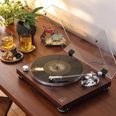 Manual Belt-Drive Wireless Turntable and Speaker Bundle AT-LPW50BT-BDL3X