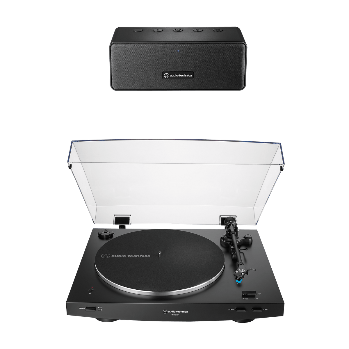 Fully Automatic Wireless Turntable and Speaker Bundle AT-LP3XBT-BDL65X