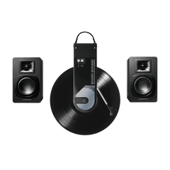 Sound Burger Portable Bluetooth Turntable and Speaker Bundle AT-SB727-BDL3X