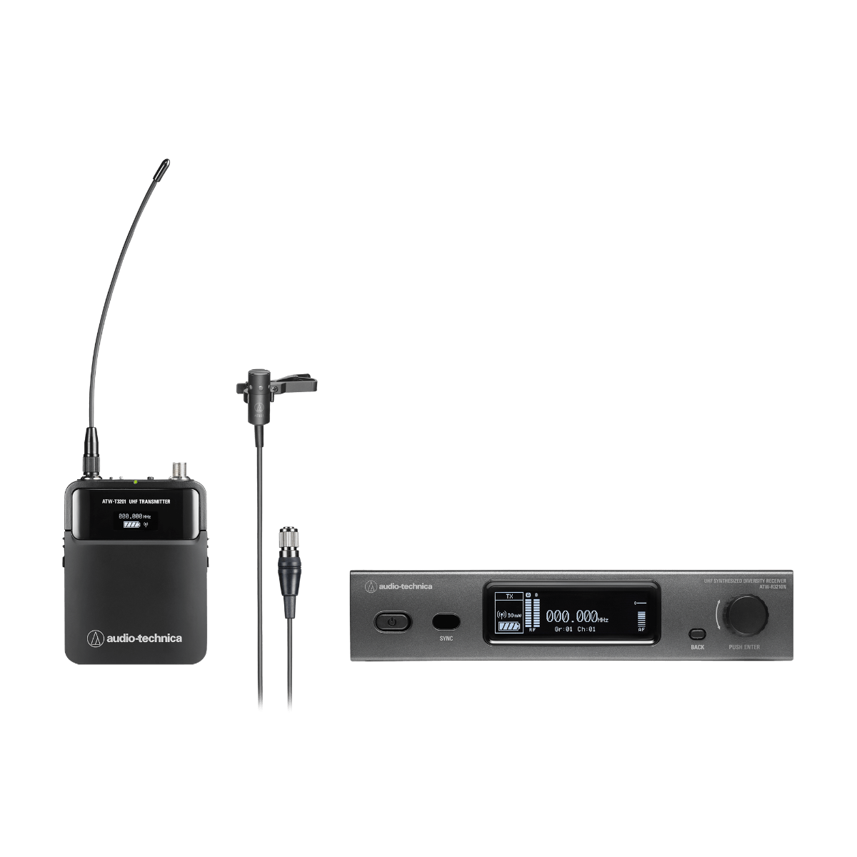 3000 Series Wireless Lavalier Microphone System (Network-Enabled) ATW-3211N831