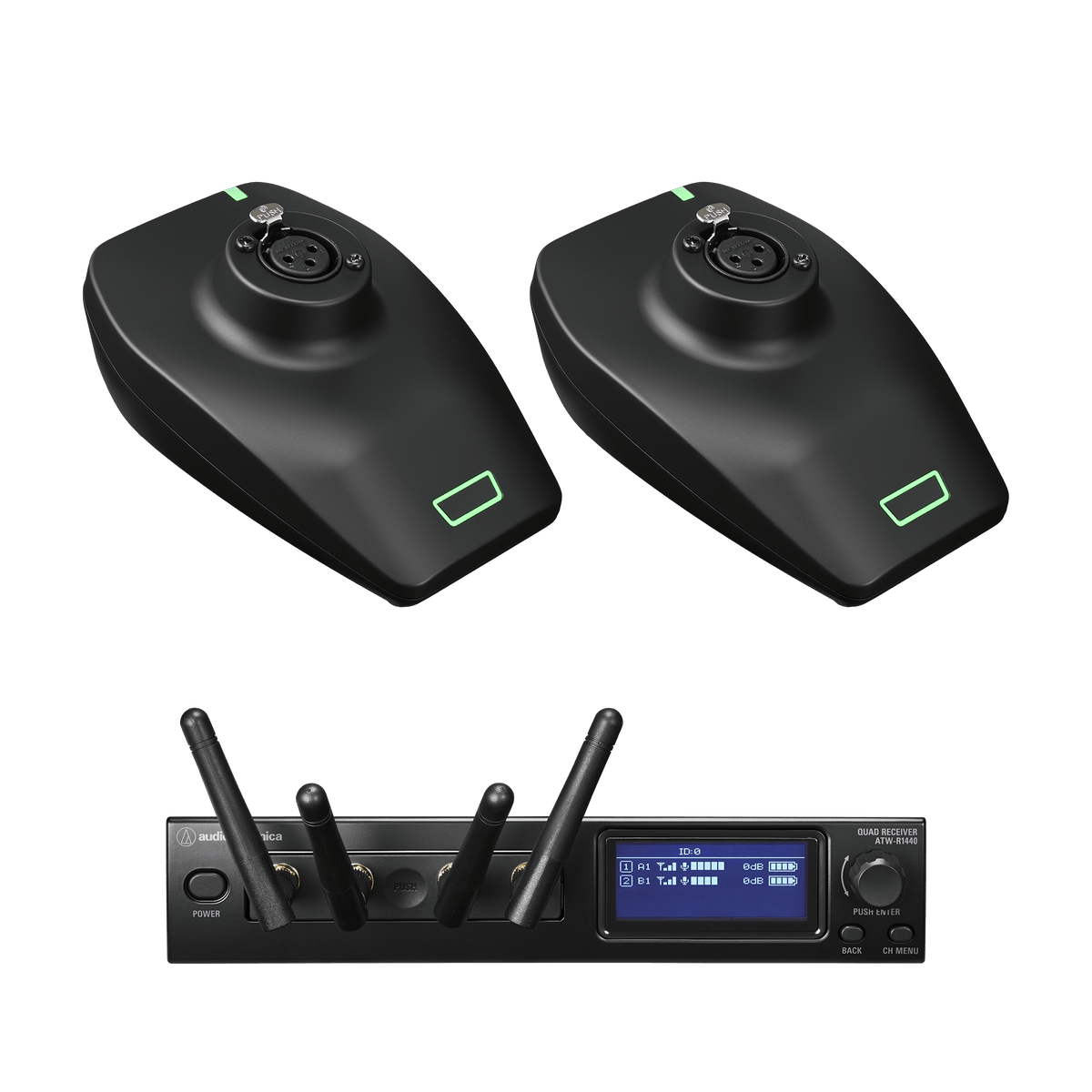 System 20 PRO Dual Desk Stand Transmitter System ATW-1427